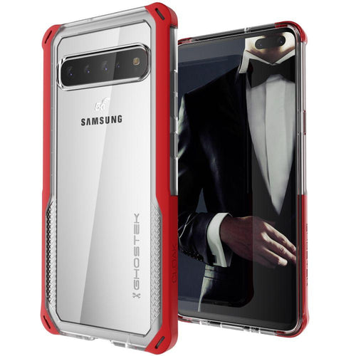 CLOAK 4 for Galaxy S10 5G Shockproof Hybrid Case [Red] (Color in image: Red)