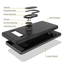 Charger l&#39;image dans la galerie, Galaxy S10 Case, Punkcase Magnetix Protective TPU Cover W/ Kickstand, Sceen Protector[Black] (Color in image: pink)
