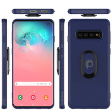 Charger l&#39;image dans la galerie, Galaxy S10 Case, Punkcase Magnetix Protective TPU Cover W/ Kickstand, Sceen Protector[Blue] 
