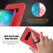 Charger l&#39;image dans la galerie, Galaxy S10 Case, Punkcase Magnetix Protective TPU Cover W/ Kickstand, Sceen Protector[Red] (Color in image: blue)
