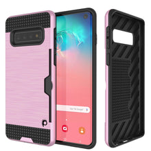 Charger l&#39;image dans la galerie, Galaxy S10 Case, PUNKcase [SLOT Series] [Slim Fit] Dual-Layer Armor Cover w/Integrated Anti-Shock System, Credit Card Slot [Pink] (Color in image: Pink)
