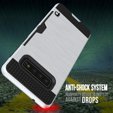 Charger l&#39;image dans la galerie, Galaxy S10 Case, PUNKcase [SLOT Series] [Slim Fit] Dual-Layer Armor Cover w/Integrated Anti-Shock System, Credit Card Slot [White] (Color in image: Grey)
