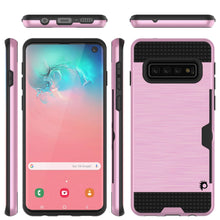 Charger l&#39;image dans la galerie, Galaxy S10 Case, PUNKcase [SLOT Series] [Slim Fit] Dual-Layer Armor Cover w/Integrated Anti-Shock System, Credit Card Slot [Pink] (Color in image: Navy)
