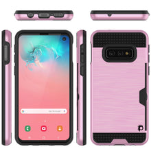 Charger l&#39;image dans la galerie, Galaxy S10e Case, PUNKcase [SLOT Series] [Slim Fit] Dual-Layer Armor Cover w/Integrated Anti-Shock System, Credit Card Slot [Pink] (Color in image: Navy)
