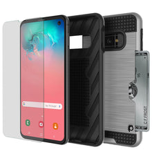 Charger l&#39;image dans la galerie, Galaxy S10e Case, PUNKcase [SLOT Series] [Slim Fit] Dual-Layer Armor Cover w/Integrated Anti-Shock System, Credit Card Slot [Silver] (Color in image: Pink)
