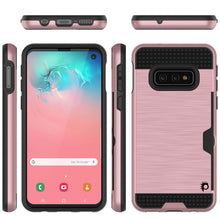 Charger l&#39;image dans la galerie, Galaxy S10e Case, PUNKcase [SLOT Series] [Slim Fit] Dual-Layer Armor Cover w/Integrated Anti-Shock System, Credit Card Slot [Rose Gold] (Color in image: Pink)
