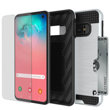 Charger l&#39;image dans la galerie, Galaxy S10e Case, PUNKcase [SLOT Series] [Slim Fit] Dual-Layer Armor Cover w/Integrated Anti-Shock System, Credit Card Slot [White] (Color in image: Pink)
