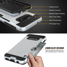 Charger l&#39;image dans la galerie, Galaxy S10e Case, PUNKcase [SLOT Series] [Slim Fit] Dual-Layer Armor Cover w/Integrated Anti-Shock System, Credit Card Slot [White] (Color in image: Gold)
