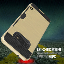 Charger l&#39;image dans la galerie, Galaxy S10e Case, PUNKcase [SLOT Series] [Slim Fit] Dual-Layer Armor Cover w/Integrated Anti-Shock System, Credit Card Slot [Gold] (Color in image: Grey)
