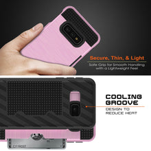 Charger l&#39;image dans la galerie, Galaxy S10e Case, PUNKcase [SLOT Series] [Slim Fit] Dual-Layer Armor Cover w/Integrated Anti-Shock System, Credit Card Slot [Pink] (Color in image: Silver)
