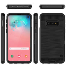 Charger l&#39;image dans la galerie, Galaxy S10e Case, PUNKcase [SLOT Series] [Slim Fit] Dual-Layer Armor Cover w/Integrated Anti-Shock System, Credit Card Slot [Black] (Color in image: Navy)

