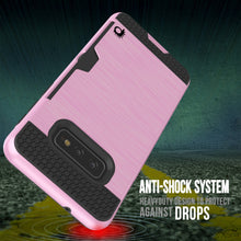 Charger l&#39;image dans la galerie, Galaxy S10e Case, PUNKcase [SLOT Series] [Slim Fit] Dual-Layer Armor Cover w/Integrated Anti-Shock System, Credit Card Slot [Pink] (Color in image: Grey)
