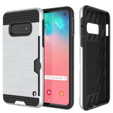Charger l&#39;image dans la galerie, Galaxy S10e Case, PUNKcase [SLOT Series] [Slim Fit] Dual-Layer Armor Cover w/Integrated Anti-Shock System, Credit Card Slot [White] (Color in image: White)
