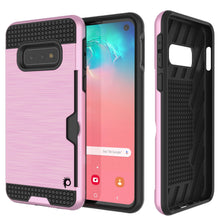 Charger l&#39;image dans la galerie, Galaxy S10e Case, PUNKcase [SLOT Series] [Slim Fit] Dual-Layer Armor Cover w/Integrated Anti-Shock System, Credit Card Slot [Pink] (Color in image: Pink)
