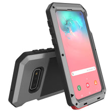 Charger l&#39;image dans la galerie, Galaxy S10e Metal Case, Heavy Duty Military Grade Rugged Armor Cover [Silver] 
