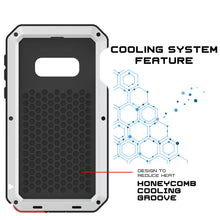 Charger l&#39;image dans la galerie, Galaxy S10e Metal Case, Heavy Duty Military Grade Rugged Armor Cover [White] (Color in image: Red)
