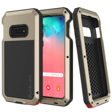 Charger l&#39;image dans la galerie, Galaxy S10e Metal Case, Heavy Duty Military Grade Rugged Armor Cover [Gold] (Color in image: Gold)
