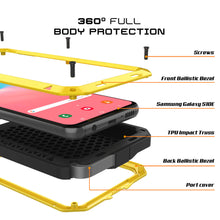 Charger l&#39;image dans la galerie, Galaxy S10e Metal Case, Heavy Duty Military Grade Rugged Armor Cover [Neon] (Color in image: White)
