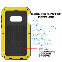 Charger l&#39;image dans la galerie, Galaxy S10+ Plus Metal Case, Heavy Duty Military Grade Rugged Armor Cover [Neon] (Color in image: Red)
