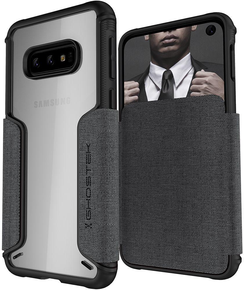 Galaxy S10e Wallet Case | Exec 3 Series [Grey] (Color in image: Grey)