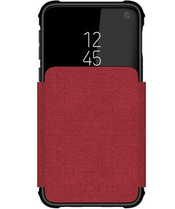 Galaxy S10e Wallet Case | Exec 3 Series [Red] (Color in image: Black)