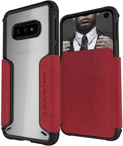 Galaxy S10e Wallet Case | Exec 3 Series [Red] (Color in image: Red)
