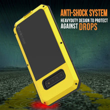 Charger l&#39;image dans la galerie, Galaxy S10 Metal Case, Heavy Duty Military Grade Rugged Armor Cover [Neon] (Color in image: Gold)
