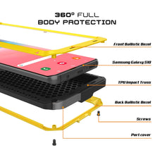 Charger l&#39;image dans la galerie, Galaxy S10 Metal Case, Heavy Duty Military Grade Rugged Armor Cover [Neon] (Color in image: Silver)
