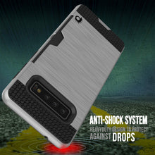 Charger l&#39;image dans la galerie, Galaxy S10+ Plus  Case, PUNKcase [SLOT Series] [Slim Fit] Dual-Layer Armor Cover w/Integrated Anti-Shock System, Credit Card Slot [Silver] (Color in image: Pink)
