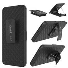 Charger l&#39;image dans la galerie, Punkcase Galaxy s10+ Plus Case With Screen Protector, Holster Belt Clip [Black] 
