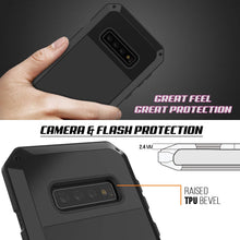 Charger l&#39;image dans la galerie, Galaxy S10+ Plus Metal Case, Heavy Duty Military Grade Rugged Armor Cover [Black] (Color in image: White)
