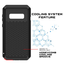 Charger l&#39;image dans la galerie, Galaxy S10+ Plus Metal Case, Heavy Duty Military Grade Rugged Armor Cover [Black] (Color in image: Red)
