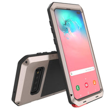 Charger l&#39;image dans la galerie, Galaxy S10+ Plus Metal Case, Heavy Duty Military Grade Rugged Armor Cover [Gold] 
