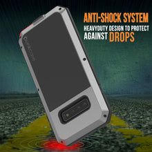 Charger l&#39;image dans la galerie, Galaxy S10+ Plus Metal Case, Heavy Duty Military Grade Rugged Armor Cover [Silver] (Color in image: Neon)
