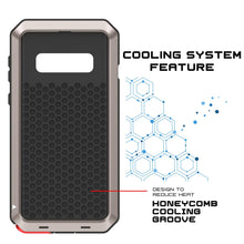 Charger l&#39;image dans la galerie, Galaxy S10+ Plus Metal Case, Heavy Duty Military Grade Rugged Armor Cover [Gold] (Color in image: Red)
