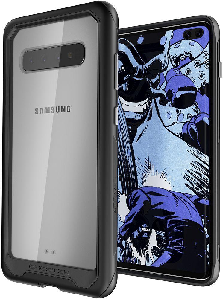 Galaxy S10+ Plus Military Grade Aluminum Case | Atomic Slim 2 Series [Black] (Color in image: Black)