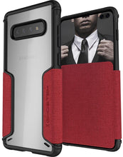 Charger l&#39;image dans la galerie, Galaxy S10+ Plus Wallet Case | Exec 3 Series [Red] (Color in image: Red)
