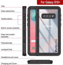 Charger l&#39;image dans la galerie, Galaxy S10e Water/Shockproof With Screen Protector Case [Black] (Color in image: Light blue)
