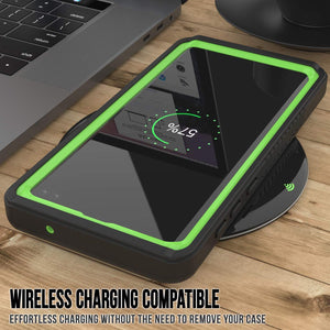 Galaxy S10e Water/Shockproof Screen Protector Case [Light Green] (Color in image: Light blue)