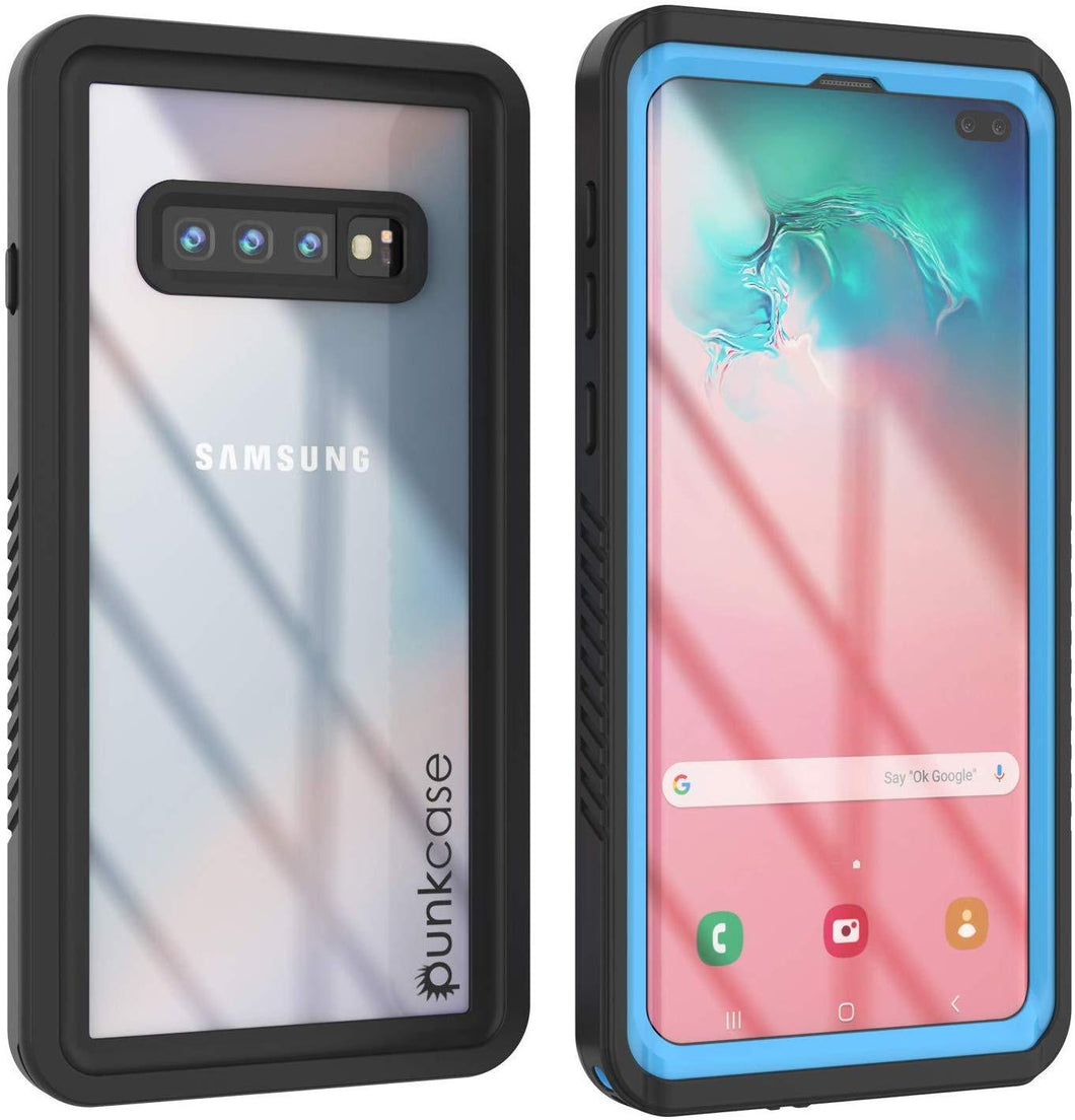 Galaxy S10e Water/Shock/Snow/dirt proof Slim Case [Light Blue] (Color in image: Light blue)