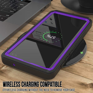 Galaxy S10e Water/Shockproof Slim Screen Protector Case [Purple] (Color in image: Pink)
