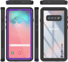Load image into Gallery viewer, Galaxy S10e Water/Shockproof Slim Screen Protector Case [Purple] (Color in image: Teal)
