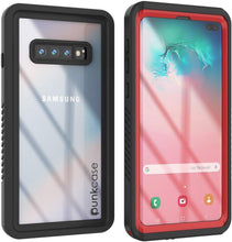 Charger l&#39;image dans la galerie, Galaxy S10e Water/Shock/Snowproof Slim Screen Protector Case [Red] (Color in image: Red)
