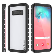 Charger l&#39;image dans la galerie, Galaxy S10+ Plus Waterproof Case, Punkcase StudStar White Thin 6.6ft Underwater IP68 Shock/Snow Proof (Color in image: red)
