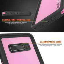 Charger l&#39;image dans la galerie, Galaxy S10+ Plus Waterproof Case PunkCase StudStar Pink Thin 6.6ft Underwater IP68 Shock/Snow Proof (Color in image: black)

