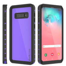 Charger l&#39;image dans la galerie, Galaxy S10+ Plus Waterproof Case PunkCase StudStar Purple Thin 6.6ft Underwater IP68 Shock/Snow Proof (Color in image: red)
