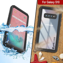 Charger l&#39;image dans la galerie, Galaxy S10+ Plus Water/Shockproof With Screen Protector Case [Black] (Color in image: White)
