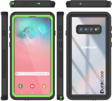 Charger l&#39;image dans la galerie, Galaxy S10+ Plus Water/Shockproof Screen Protector Case [Light Green] (Color in image: Red)
