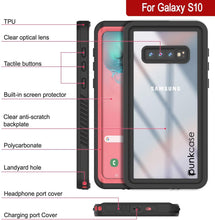 Charger l&#39;image dans la galerie, Galaxy S10+ Plus Water/Shock/Snowproof Slim Screen Protector Case [Pink] (Color in image: Light Green)
