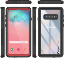Charger l&#39;image dans la galerie, Galaxy S10+ Plus Water/Shock/Snowproof Slim Screen Protector Case [Red] (Color in image: Pink)
